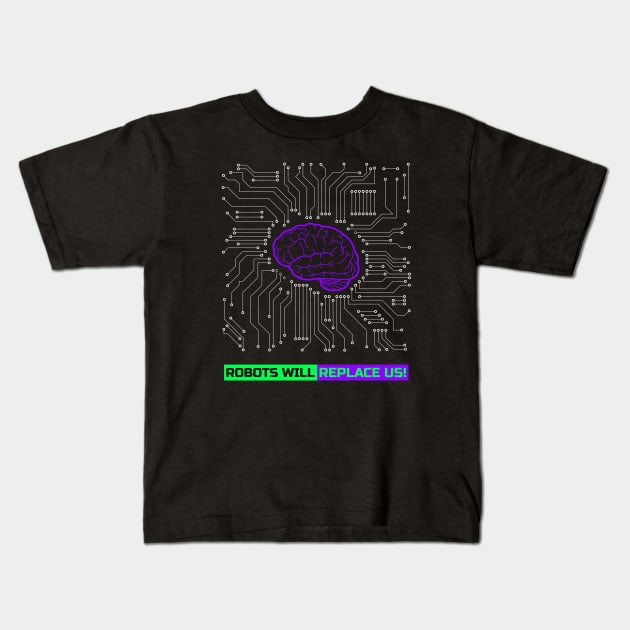 Artificial Intelligence AI Kids T-Shirt by Tip Top Tee's